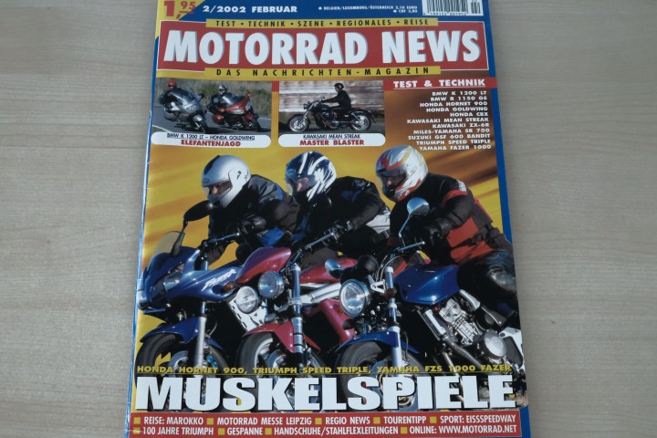 Deckblatt Motorrad News (02/2002)